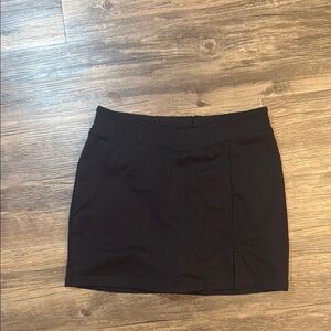 Black mini skort